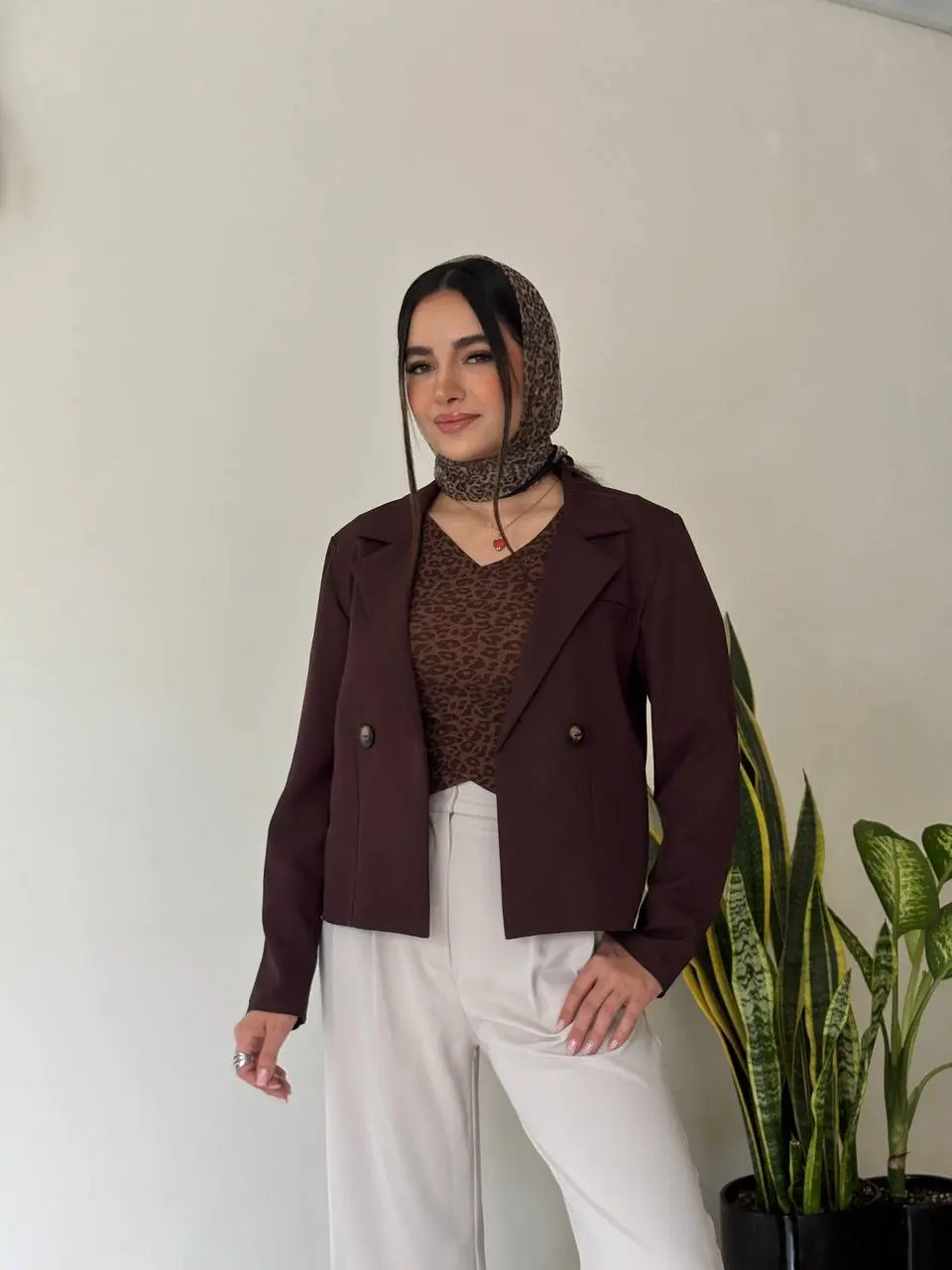 کت کرپ یقه انگلیسی