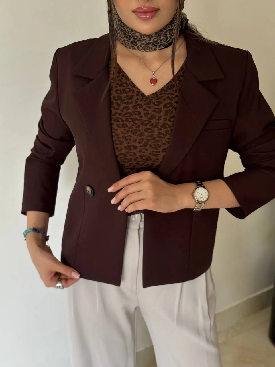 کت کرپ یقه انگلیسی